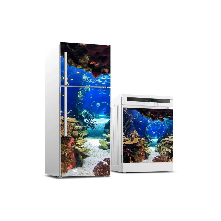 Buzdolabı ve Bulaşık Makinası Beyaz Eşya Sticker Kaplama Denizaltı