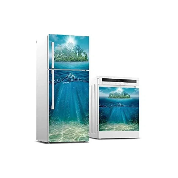 Buzdolabı ve Bulaşık Makinası Beyaz Eşya Sticker Kaplama Su Altı Ada