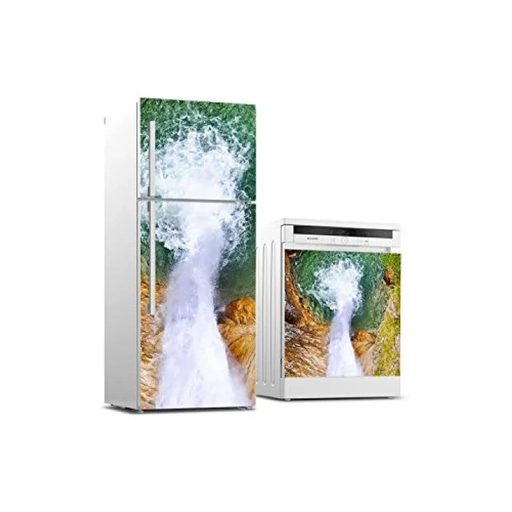 Buzdolabı ve Bulaşık Makinası Beyaz Eşya Sticker Kaplama Ters Şelale
