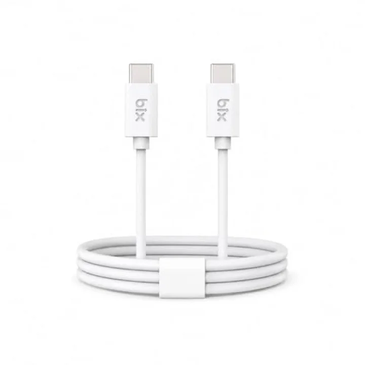 BX-UC02C 60W Type-C to Type-C Hızlı Şarj ve Data Kablosu 1.2 Metre Beyaz