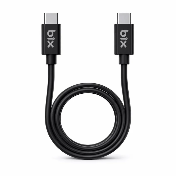 BX-UC02C 60W Type-C to Type-C Hızlı Şarj ve Data Kablosu 1.2 Metre Siyah