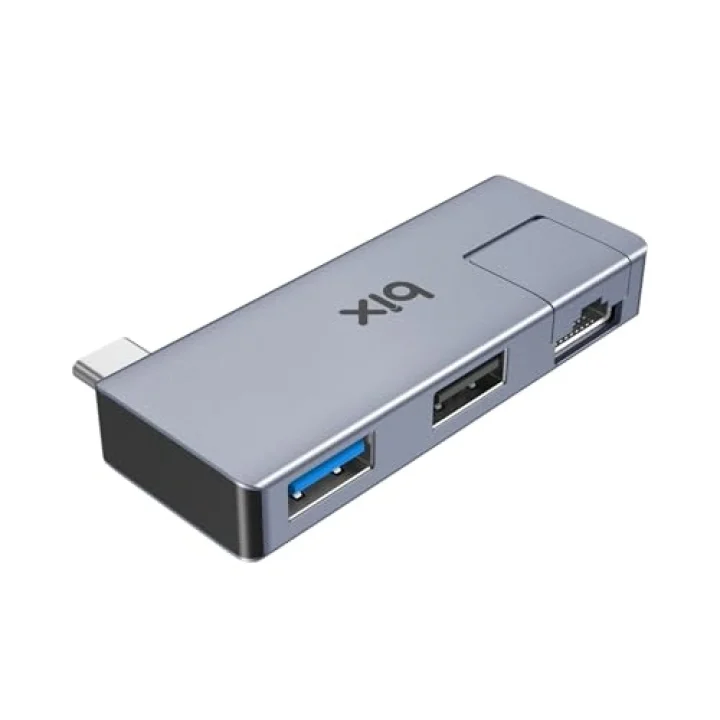 BX21HB Type-C to USB 3.2 USB 2.0 RJ45 Dönüştürücü Adaptör Hub