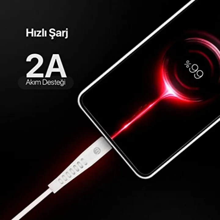 by ttec USB-A - iPhone Lightning 2A Şarj Kablosu 300cm-Beyaz