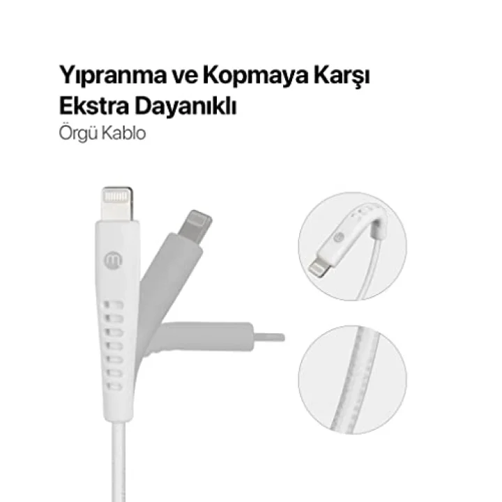 by ttec USB-A - iPhone Lightning 2A Şarj Kablosu 300cm-Beyaz