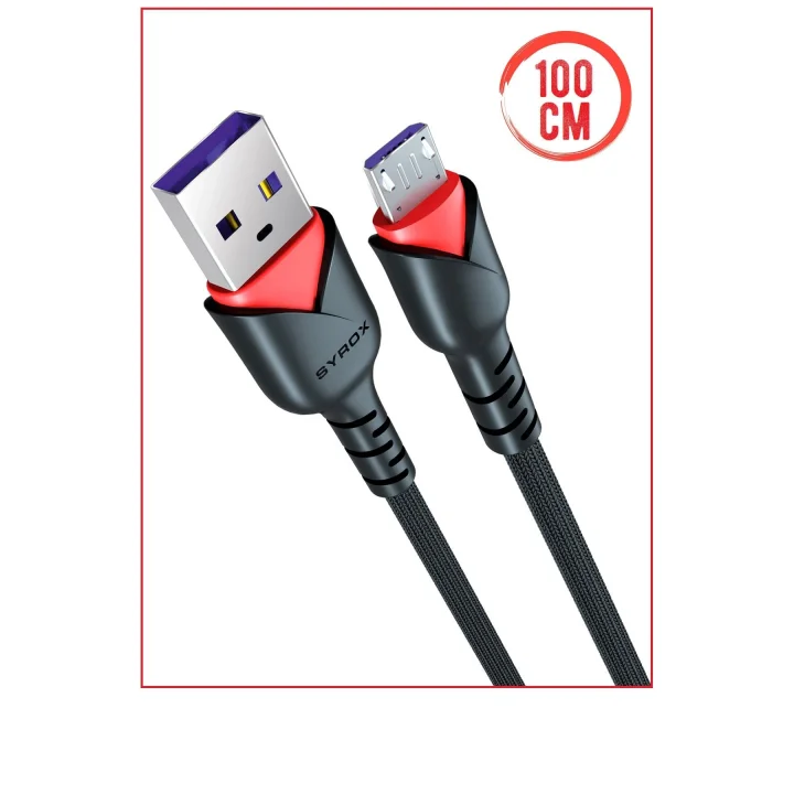 C91 2.0 MAH MİCRO 1 MT GÜL DESENLİ KABLO Araç Şarjı, STANDART