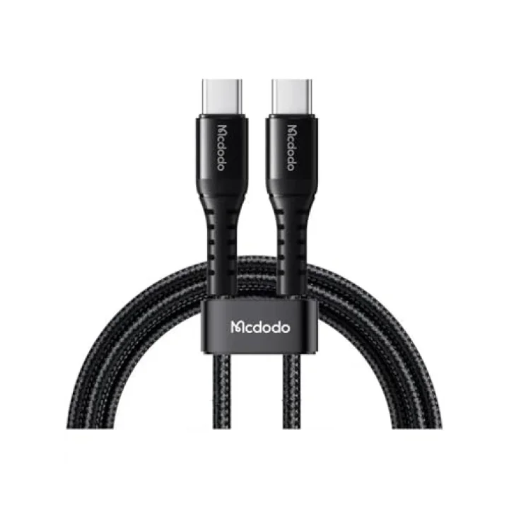 CA-5643 60W 3A TYPE-C To TYPE-C Şarj ve Data Kablosu Siyah - 2m