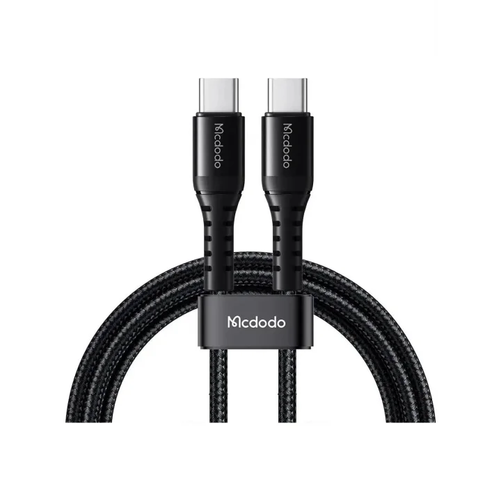 CA-5643 60W 3A TYPE-C To TYPE-C Şarj ve Data Kablosu Siyah - 2m