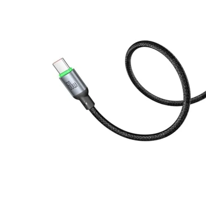 CA-6872 Type-c Type-c 60W PD Hızlı ŞarjE-Marker Çipli Easy Series Örgü Kablo Siyah 3m