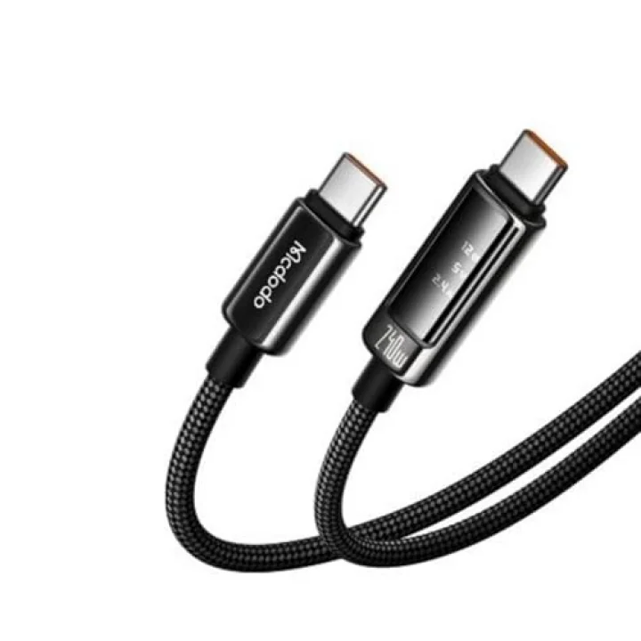 CA-8900 USB-C to USB-C 240W OLED Ekranlı Hızlı Şarj Kablosu 1.2m