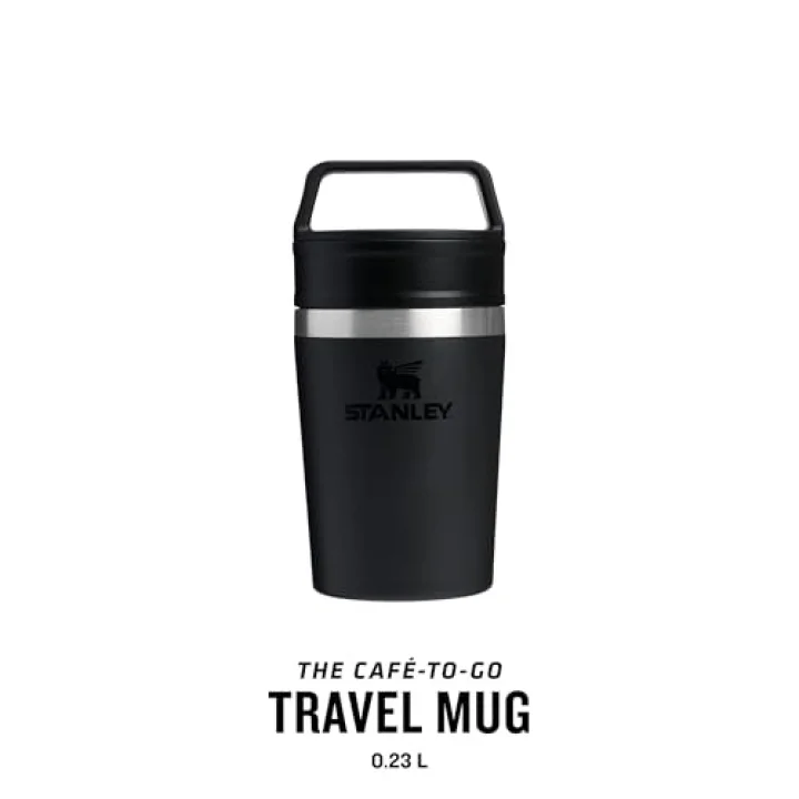 Cafe To-Go Travel Mug Termos Bardak, Siyah, 0.23 Litre