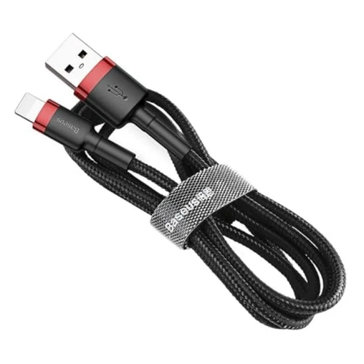 Cafule 1.5 A Lightning ile Uyumlu 2 Metre Şarj Kablosu CALKLF-C19 - Siyah