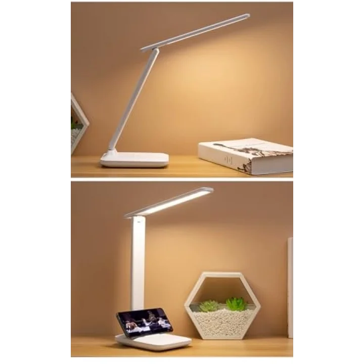 Çalışma masası lambası, LED masa lambası, kısılabilir masa lambası, dokunmatik anahtar, 3 renk ve 10 parlaklık kademesi, göz dostu masa lambası, gece lambası, ofis, okuma, çalışma için [Enerji