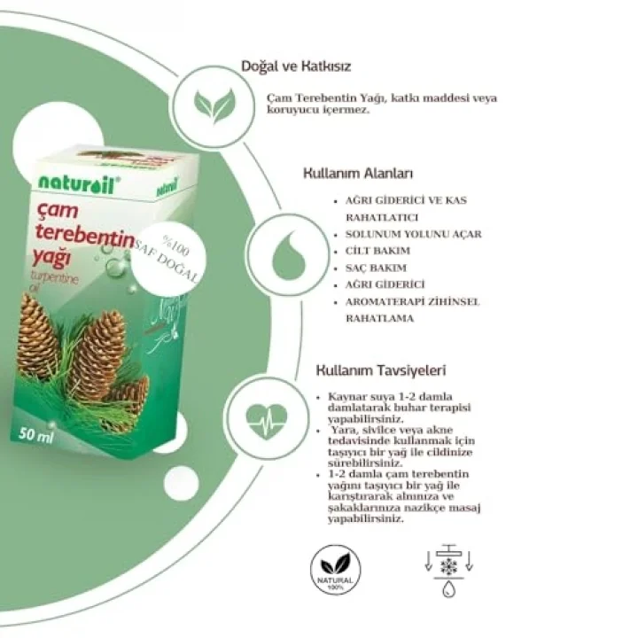 ÇAM TEREBENTİN YAĞI 50 ML