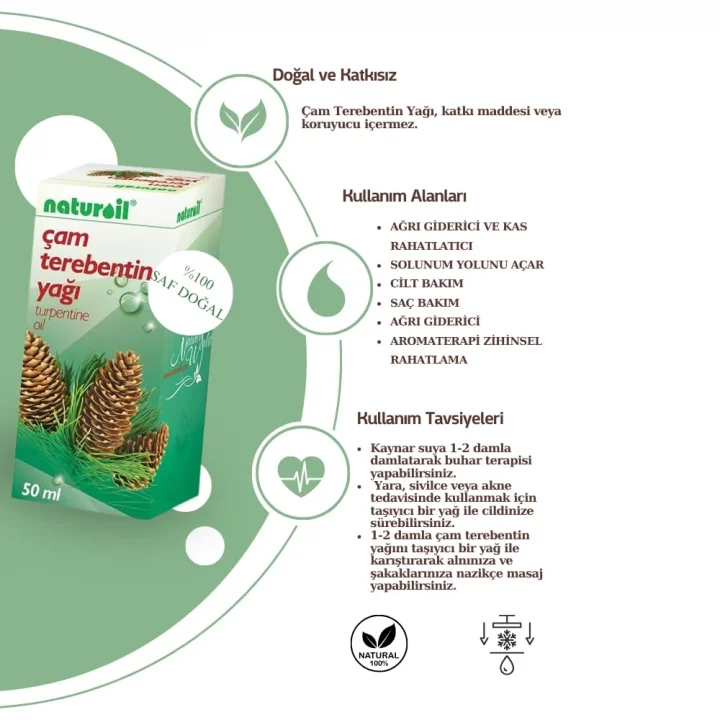 ÇAM TEREBENTİN YAĞI 50 ML