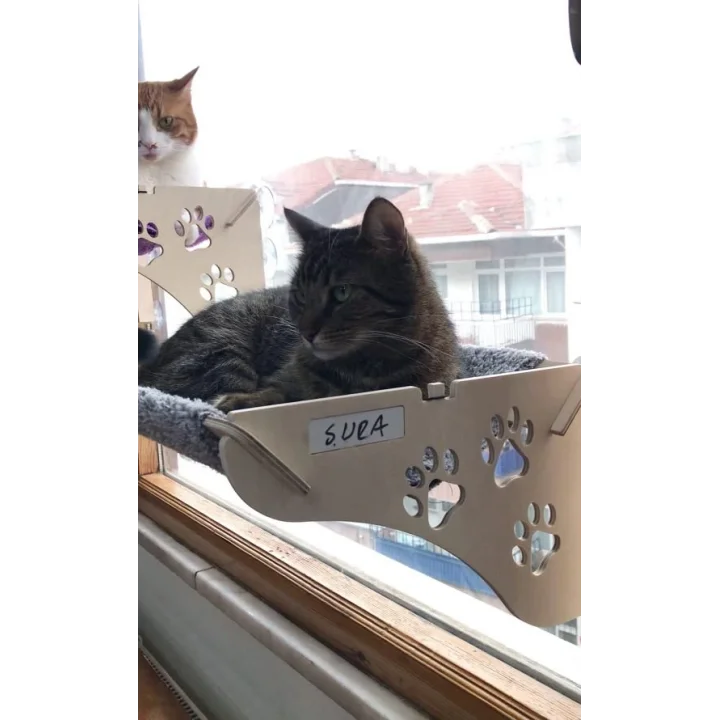 Cama Asılan Kedi Yatağı Vantuzlu