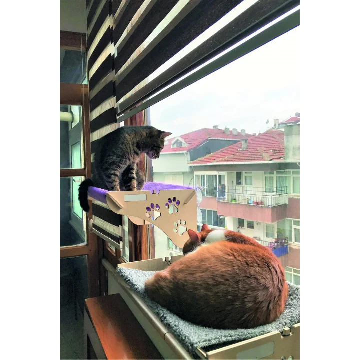 Cama Asılan Kedi Yatağı Vantuzlu