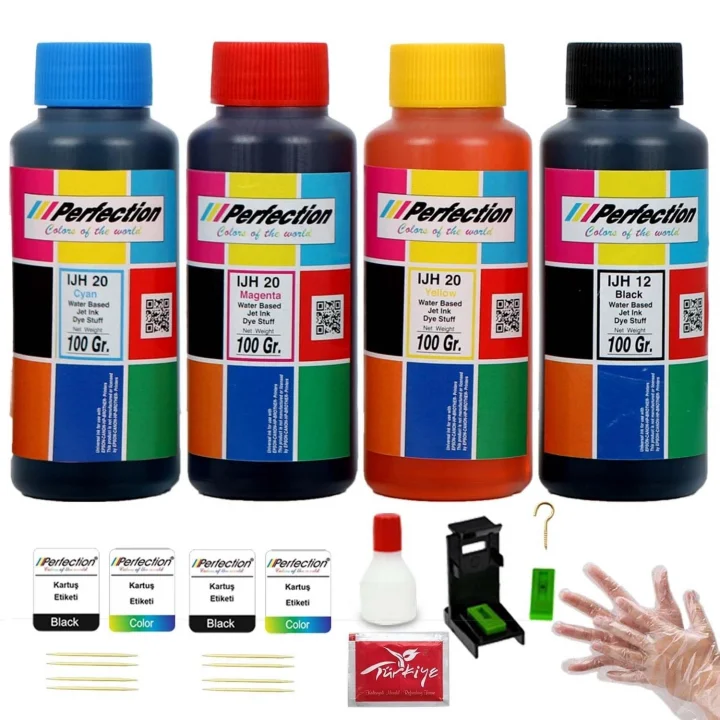 Canon Uyumlu 2 Kartuşlu Yazıcılar İçin Dolum Seti 4x100 gr.