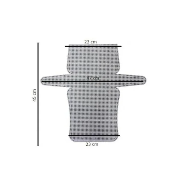 Çanta Kanvas Sade (45 Cm) Beyaz