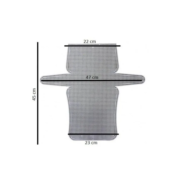 Çanta Kanvas Sade (45 Cm) Beyaz