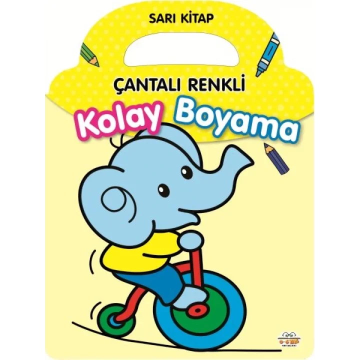 Çantalı Renkli Kolay Boyama- Sarı Kitap