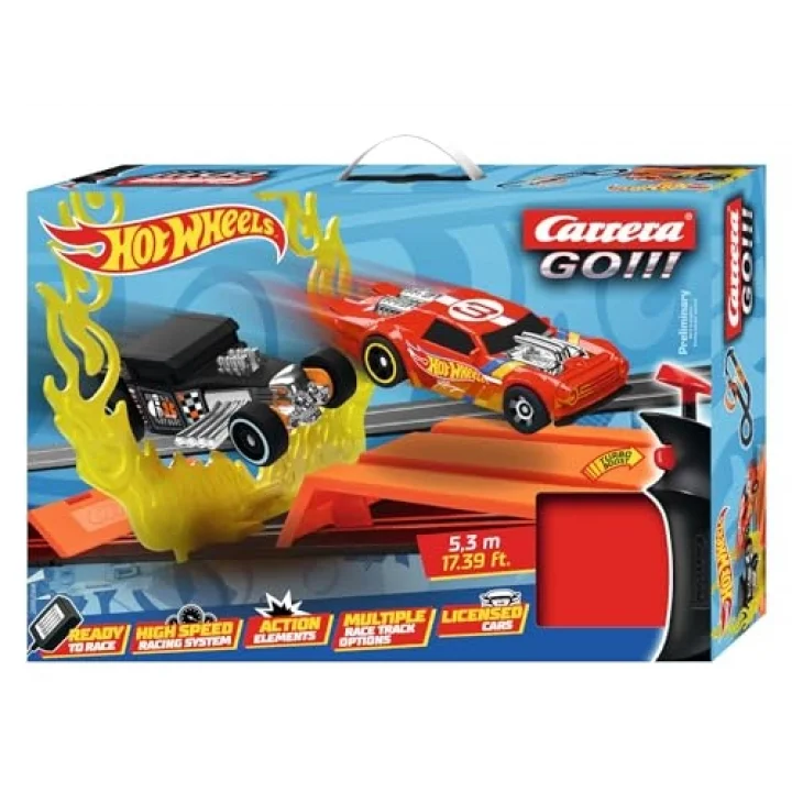 Carrera, GO Hot Wheels 5.3 m, Slot Araba