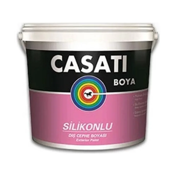 Mey İthalat® Casati Silikonlu Dış Cephe Boyası 2,5 Litre Beyaz