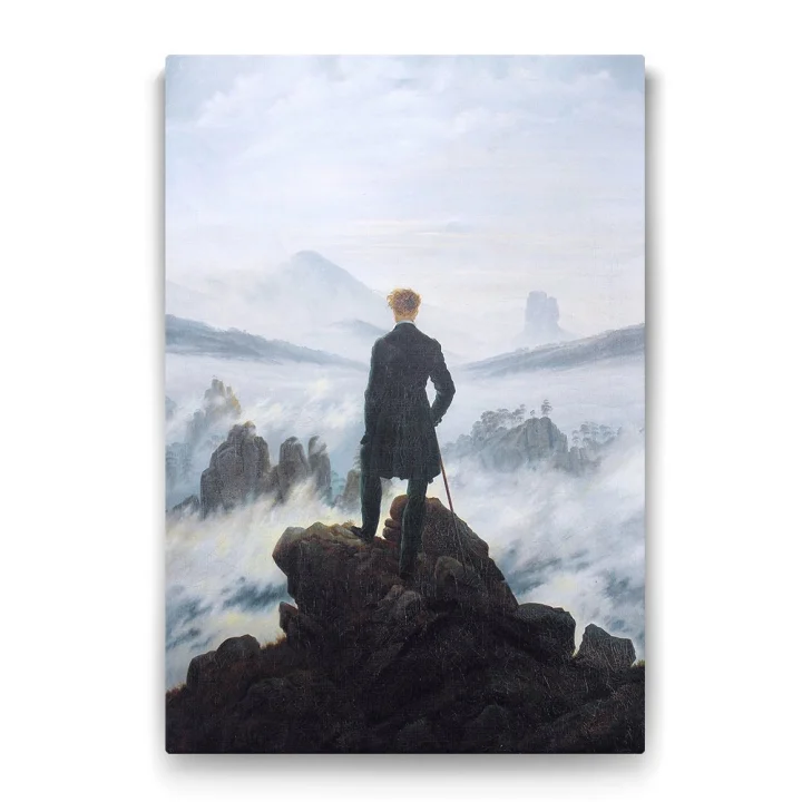 Caspar David Friedrich - Bulutların Üzerinde Yolculuk Tablosu - 40x60cm