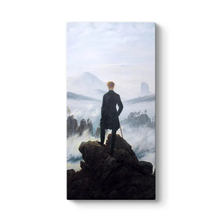 Caspar David Friedrich - Bulutların Üzerinde Yolculuk Tablosu 80 x 160