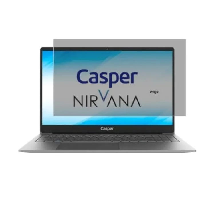 Casper Nirvana C500 15.6 İnç İle Uyumlu Hayalet Ekran Koruyucu Notebook, Yandan Görünmeyen Anti-Spy Gizlilik (Privacy) Laptop Koruması, 9H Temperli Nano Kırılmaz Esnek Cam, Parlama Önleyici 16:9