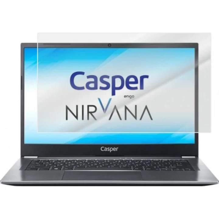 Casper Nirvana C500 15.6 İnç İle Uyumlu Mat Ekran Koruyucu Notebook, Yansıma Ve Parlama Önleyici Parmak İzi Bırakmayan Laptop Koruma, 9H Temperli Kırılmaz Esnek Nano Cam 16:9