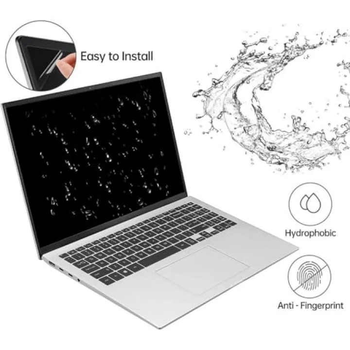 Casper Nirvana C500 15.6 İnç İle Uyumlu Mat Ekran Koruyucu Notebook, Yansıma Ve Parlama Önleyici Parmak İzi Bırakmayan Laptop Koruma, 9H Temperli Kırılmaz Esnek Nano Cam 16:9