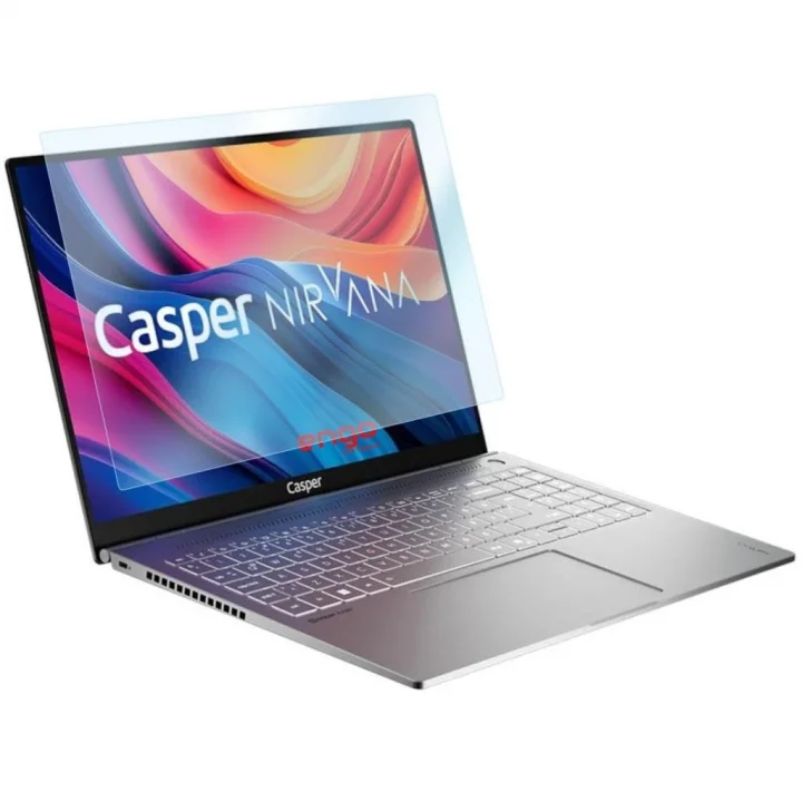 Casper Nirvana S100 16 İnç İle Uyumlu Ekran Koruyucu Notebook, 9H Temperli Kırılmaz Esnek Nano Cam, Çizilmeye Ve Darbeye Dayanıklı Laptop Koruma, HD Şeffaf 16:10