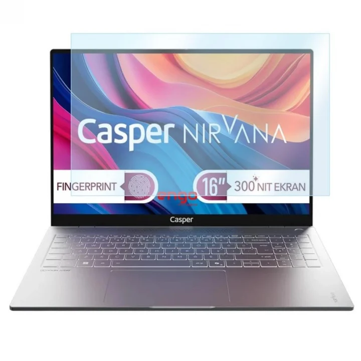Casper Nirvana S100 16 İnç İle Uyumlu Ekran Koruyucu Notebook, 9H Temperli Kırılmaz Esnek Nano Cam, Çizilmeye Ve Darbeye Dayanıklı Laptop Koruma, HD Şeffaf 16:10