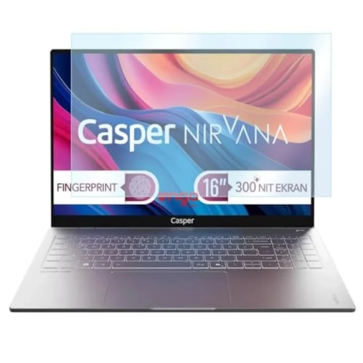 Casper Nirvana S100 16 İnç İle Uyumlu Ekran Koruyucu Notebook, 9H Temperli Kırılmaz Esnek Nano Cam, Çizilmeye Ve Darbeye Dayanıklı Laptop Koruma, HD Şeffaf 16:10