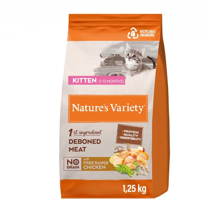 Cat No Grain Kitten Free Range Chicken 1,25Kg