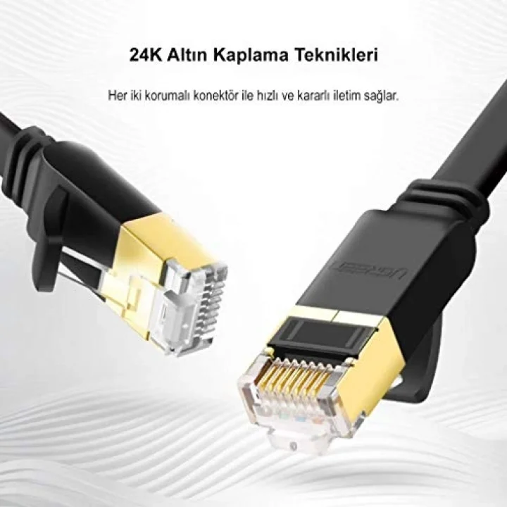 CAT7 U/FTP Flat Ethernet Kablosu 1.5 Metre