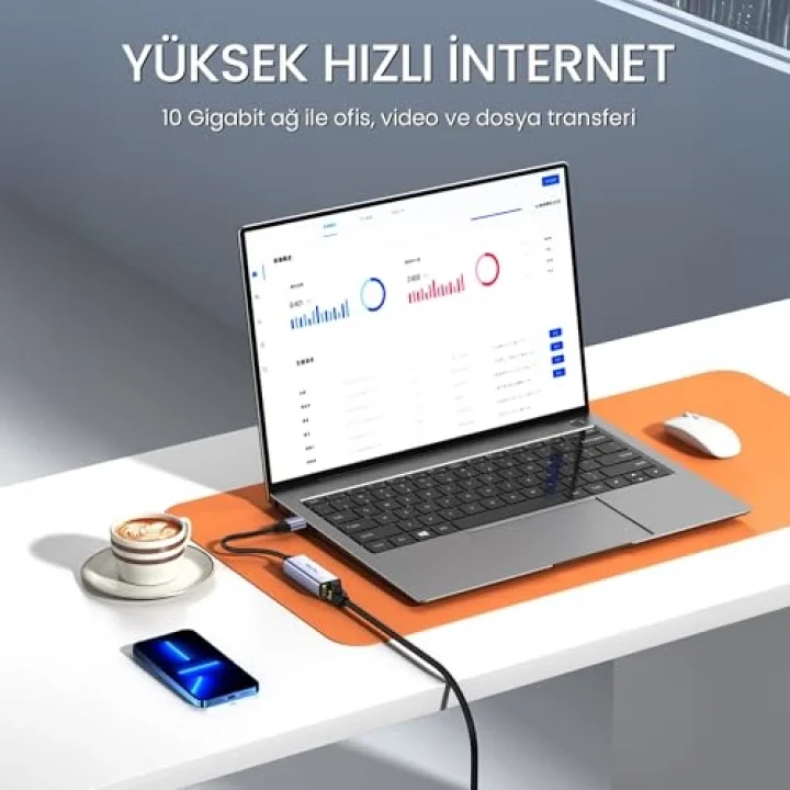 CAT8 40Gbps 2000Mhz STP RJ45 Ethernet Kablosu 2 Metre