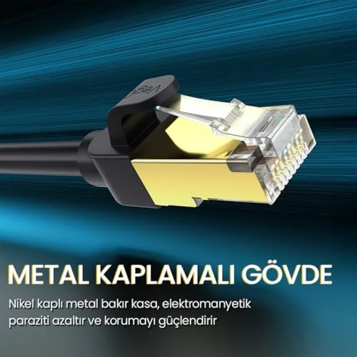 CAT8 40Gbps 2000Mhz STP RJ45 Ethernet Kablosu 5 Metre