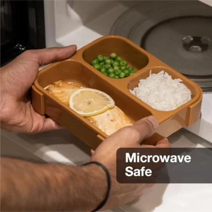 Çatal ve Kaşıklı Bento Beslenme Kutusu Seti - Caramel 1286845