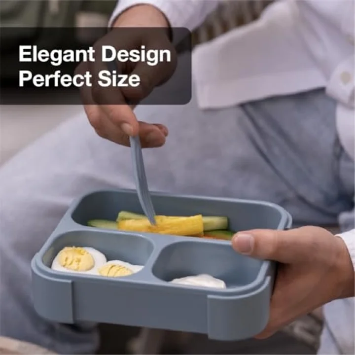 Çatal ve Kaşıklı Bento Beslenme Kutusu Seti - Caramel 1286845