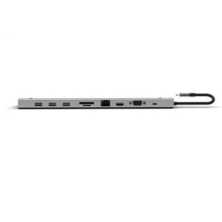 CDG-CNV80 Type-C to 10in1 Macbook Notebook Port Çoklayıcı (3xUSB 3.0+HDMI+USB 3.1 Type-C + RJ45 + SD/TF)