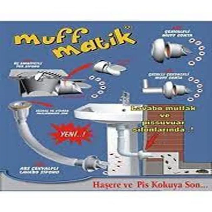 ÇEKVALFLİ ADAPTÖR CONTA Ø50 LAVABO EVİYE GİDERİ
