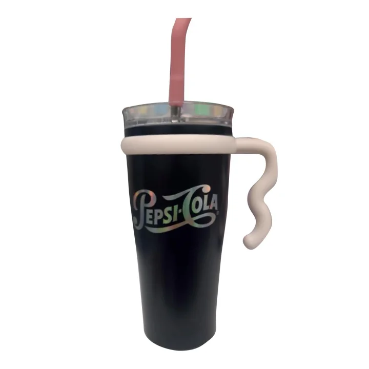 Çelik İçli Termos Bardak 1000 Ml Siyah Pepsi Kola