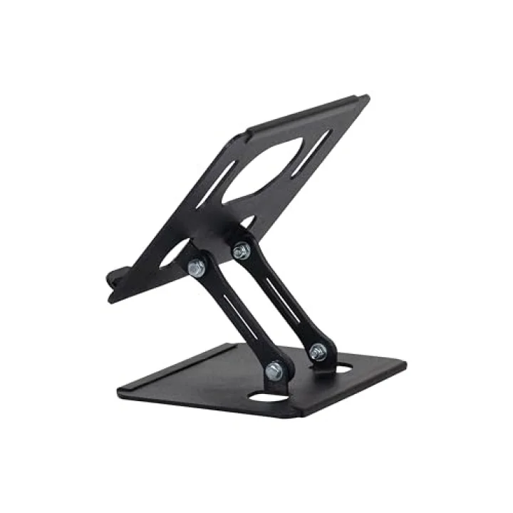 Çelik Tablet Standı Tablet Tutucu Stant Ergonomik Katlanabilir Tablet Standı Çelik Stant (Siyah)
