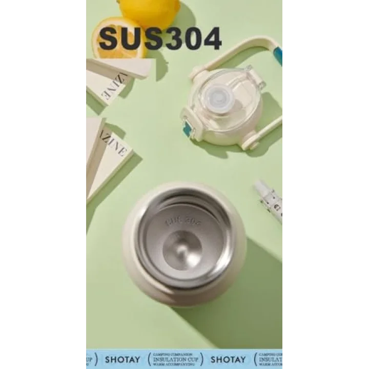 Çelik Termos Matara Phone Holder 1000Ml Beyaz