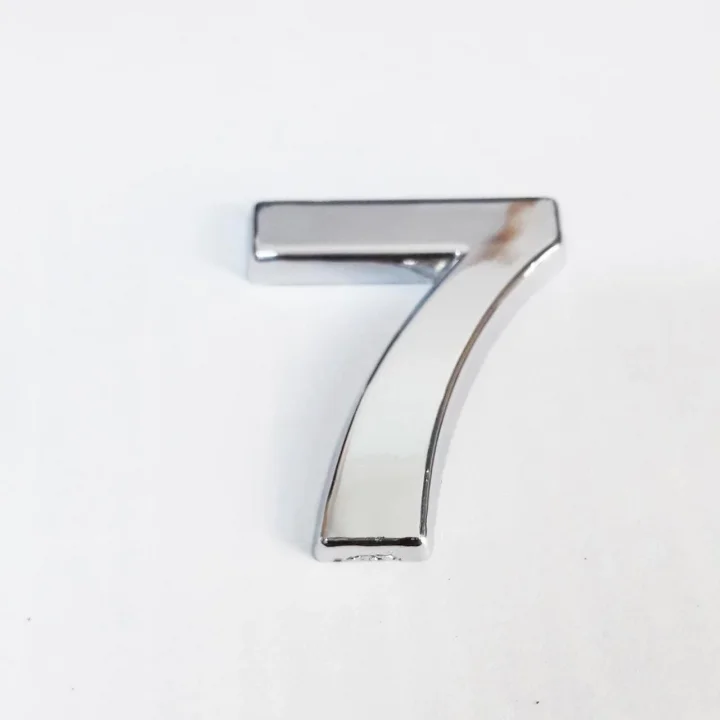 Mey İthalat® Cemax 7 Rakamı 3,75 cm Krom Yapışkanlı