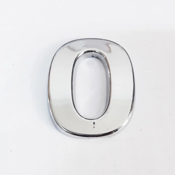 Mey İthalat® Cemax O Harfi  3,75 cm Krom Yapışkanlı