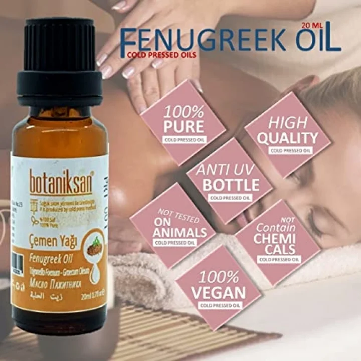 Çemen Yağı 20ML Soğuk Sıkım, Saf, Doğal, Katkısız
