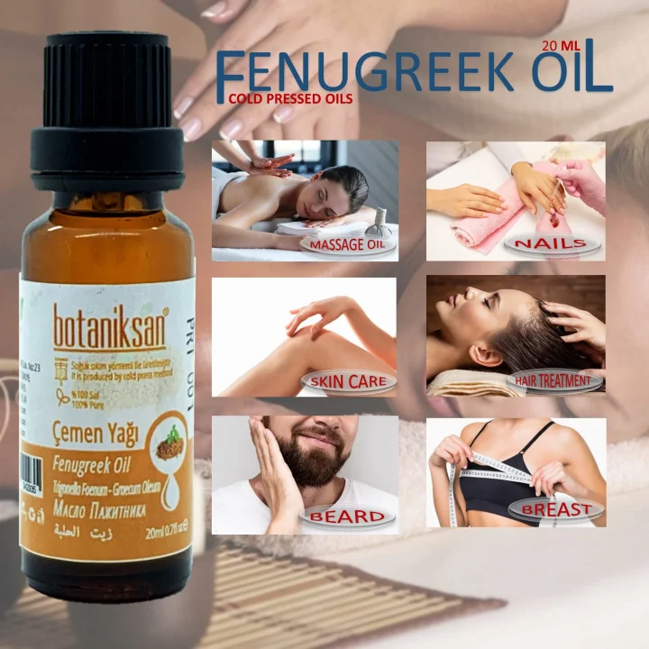 Çemen Yağı 20ML Soğuk Sıkım, Saf, Doğal, Katkısız
