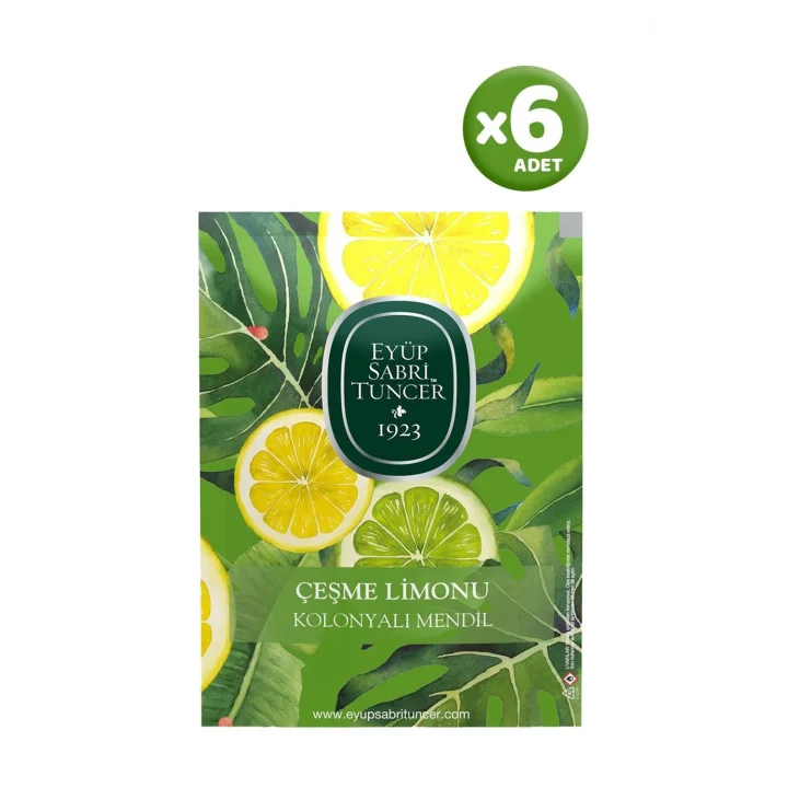 Çeşme Limonu Kolonyalı Mendil 50li x 6 Adet